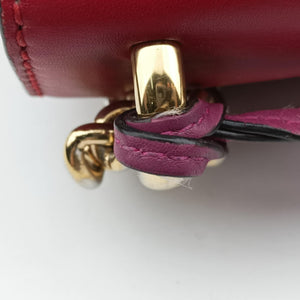Pre-owned Gucci Padlock Beige×red×pink PVC coated canvas×leather 409487 shoulderbag | stylenewstar