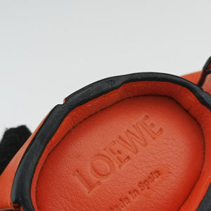Pre-owned Loewe Elephant Pouch Orange Leather coinpurse | stylenewstar