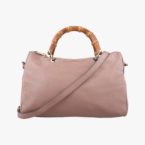Vintage Gucci bamboo shopper Pink Leather 353124 shoulderbag | stylenewstar