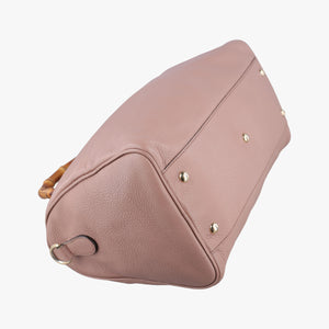 Vintage Gucci bamboo shopper Pink Leather 353124 shoulderbag | stylenewstar