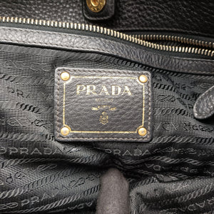 Pre-owned Prada Tessuto Satchel Black nylon × leather BR4997 shoulderbag | stylenewstar