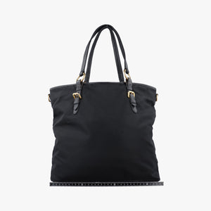 Pre-owned Prada Tessuto Satchel Black nylon × leather BR4997 shoulderbag | stylenewstar