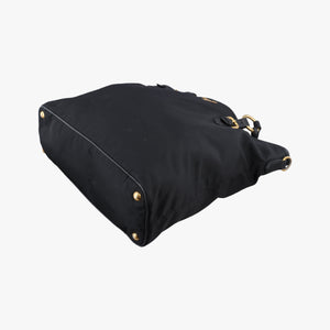 Pre-owned Prada Tessuto Satchel Black nylon × leather BR4997 shoulderbag | stylenewstar