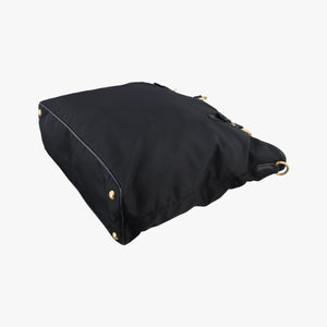 Pre-owned Prada Tessuto Satchel Black nylon × leather BR4997 shoulderbag | stylenewstar