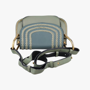 Secondhand Chloe Hudson Blue × Green leather shoulderbag | stylenewstar