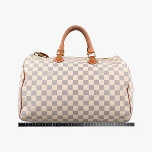 Pre-owned Louis Vuitton Speedy 35 Azur Damier Canvas N41535 handbag | stylenewstar