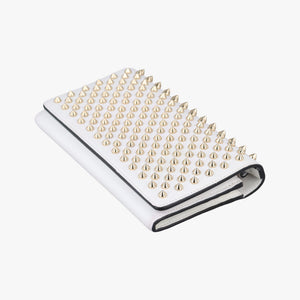 Pre-owned Christian Louboutin Paloma Clutch White Leather clutchbag | stylenewstar