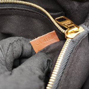 Secondhand Louis Vuitton PALLAS Chain Brown×Noir Monogram Canvas×calf leather M41223 shoulderbag | stylenewstar