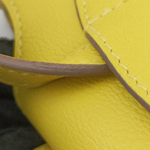 Pre-owned Hermes Sac A Dos GR24 Jaune Ambre Evercolor Calfskin backpack/rucksack | stylenewstar