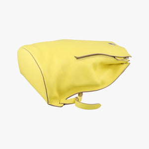 Pre-owned Hermes Sac A Dos GR24 Jaune Ambre Evercolor Calfskin backpack/rucksack | stylenewstar
