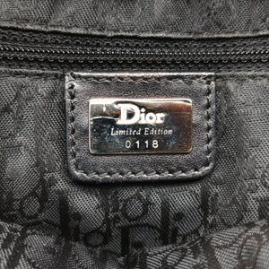 Pre-owned Christian Dior Paris '50s Motif Print Saddle Bag Beige × Multicolor Canvas × Leather shoulderbag | stylenewstar