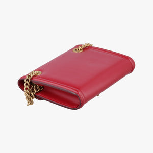 Pre-owned Dolce & Gabbana DEVOTION Red Leather shoulderbag | stylenewstar