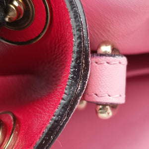 Pre-owned Christian Dior Diorissimo Red Leather shoulderbag | stylenewstar