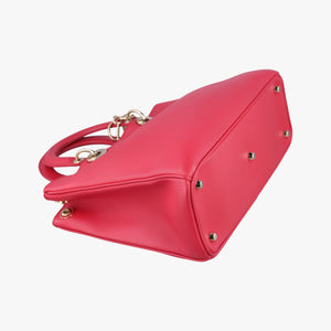 Pre-owned Christian Dior Diorissimo Red Leather shoulderbag | stylenewstar