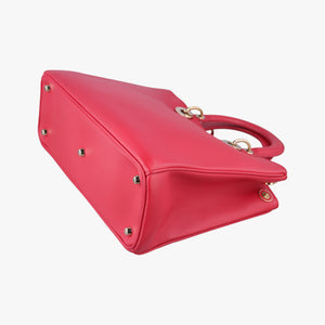 Pre-owned Christian Dior Diorissimo Red Leather shoulderbag | stylenewstar