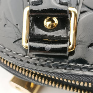 Pre-owned Louis Vuitton Alma BB Bleu Nuit Monogram Vernis shoulderbag | stylenewstar
