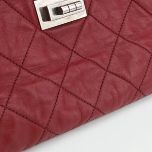 Vintage Chanel 2.55East West Red Leather A37691 shoulderbag | stylenewstar