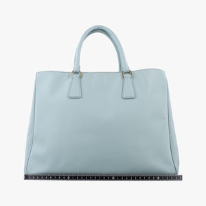 Pre-owned Prada Galleria Blue SAFFIANO Leather BN2274 handbag | stylenewstar