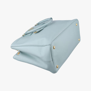 Pre-owned Prada Galleria Blue SAFFIANO Leather BN2274 handbag | stylenewstar