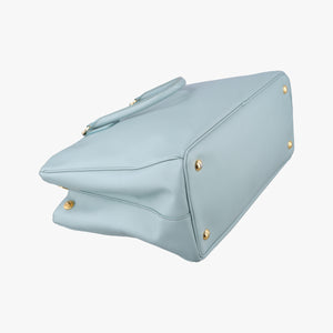 Pre-owned Prada Galleria Blue SAFFIANO Leather BN2274 handbag | stylenewstar