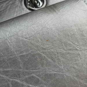 Pre-owned Chanel 2.55 double flap Matelasse Silver Leather A37590 shoulderbag | stylenewstar