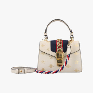 Pre-owned Gucci Sylvie White Leather 470270 shoulderbag | stylenewstar