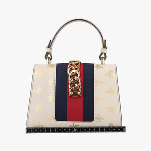 Pre-owned Gucci Sylvie White Leather 470270 shoulderbag | stylenewstar