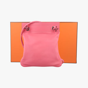 Pre-owned Hermes Sac Aline mini Pink Leather shoulderbag | stylenewstar