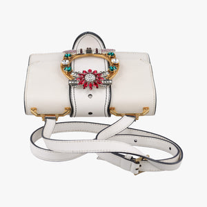 Pre-owned Miu Miu Miu Lady White Leather shoulderbag | stylenewstar