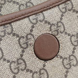 Pre-owned Gucci NEO VINTAGE GG Supreme Brown PVC coated canvas×Leather 493930 bum bag/waist bag | stylenewstar
