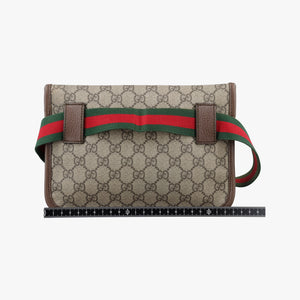 Pre-owned Gucci NEO VINTAGE GG Supreme Brown PVC coated canvas×Leather 493930 bum bag/waist bag | stylenewstar