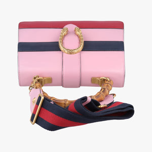 Secondhand Gucci Dionysus Pink×navy×red Leather 448075 shoulderbag | stylenewstar