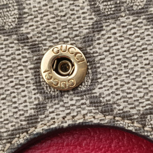 Vintage Gucci Queen Margaret Beige×Red×Navy PVC coated canvas×leather 476079 shoulderbag | stylenewstar