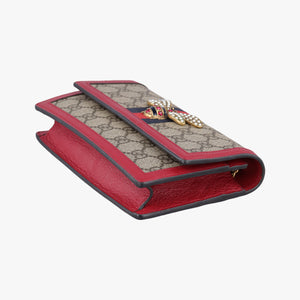 Vintage Gucci Queen Margaret Beige×Red×Navy PVC coated canvas×leather 476079 shoulderbag | stylenewstar