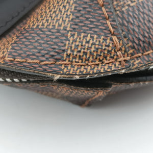 Pre-owned Louis Vuitton PDJ Port Document Jour Ebene x Noir Damier canvas x leather N41438 handbag | stylenewstar