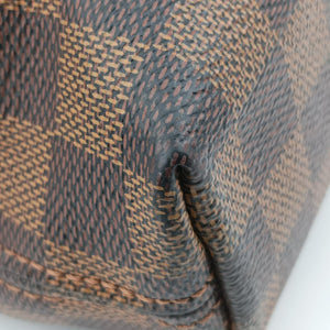 Pre-owned Louis Vuitton PDJ Port Document Jour Ebene x Noir Damier canvas x leather N41438 handbag | stylenewstar