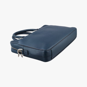 Pre-owned Louis Vuitton Porto Document Business MM Ocean Blue Taiga M32705 handbag | stylenewstar