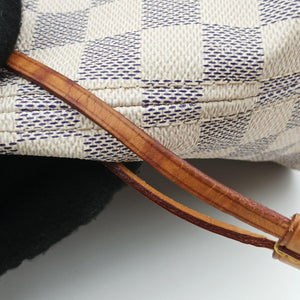 Pre-owned Louis Vuitton Neverfull MM Azur Damier Canvas N51107 handbag | stylenewstar