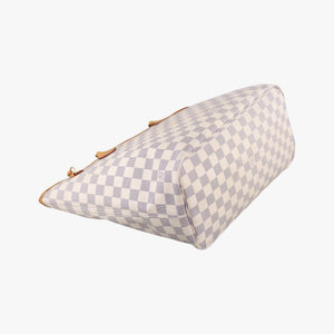 Pre-owned Louis Vuitton Neverfull MM Azur Damier Canvas N51107 handbag | stylenewstar