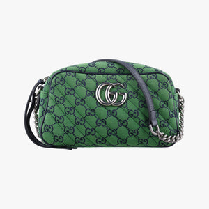 Secondhand Gucci GG Marmont Green canvas 447632 shoulderbag | stylenewstar
