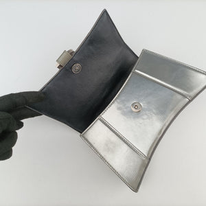 Vintage Balenciaga Hourglass XS Silver leather shoulderbag | stylenewstar