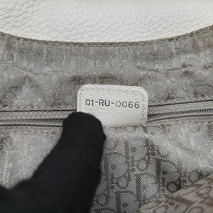 Vintage Christian Dior Gaucho White leather shoulderbag | stylenewstar