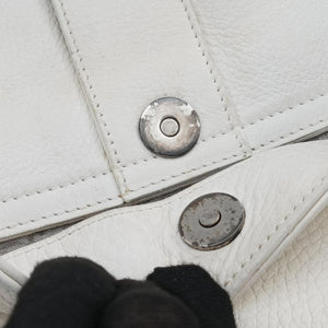Vintage Christian Dior Gaucho White leather shoulderbag | stylenewstar