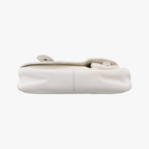 Vintage Christian Dior Gaucho White leather shoulderbag | stylenewstar