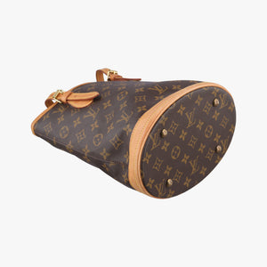 Pre-owned Louis Vuitton Bucket PM Brown Monogram Canvas M42238 handbag | stylenewstar
