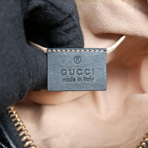 Pre-owned Gucci OPHIDIA Brown×black×multi Suede×leather 517350 shoulderbag | stylenewstar