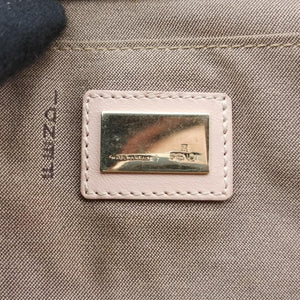 Pre-owned Fendi Zucchino Beige×Pink canvas×Leather 8BL074 handbag | stylenewstar