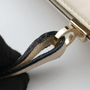 Pre-owned Bvlgari Isabella Rossellini ivory Leather shoulderbag | stylenewstar