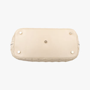 Pre-owned Bvlgari Isabella Rossellini ivory Leather shoulderbag | stylenewstar
