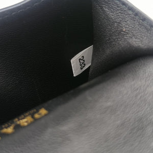 Pre-owned Prada Cahier Celestial Baltico ×Black Saffiano Leather × Smooth Leather shoulderbag | stylenewstar